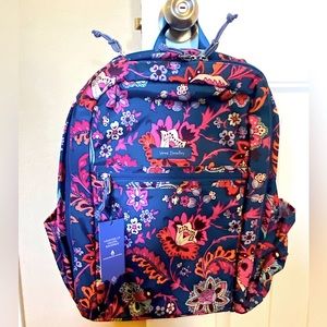 Vera Bradley Lighten Up Grand Backpack Dragon Fruit Floral NWT